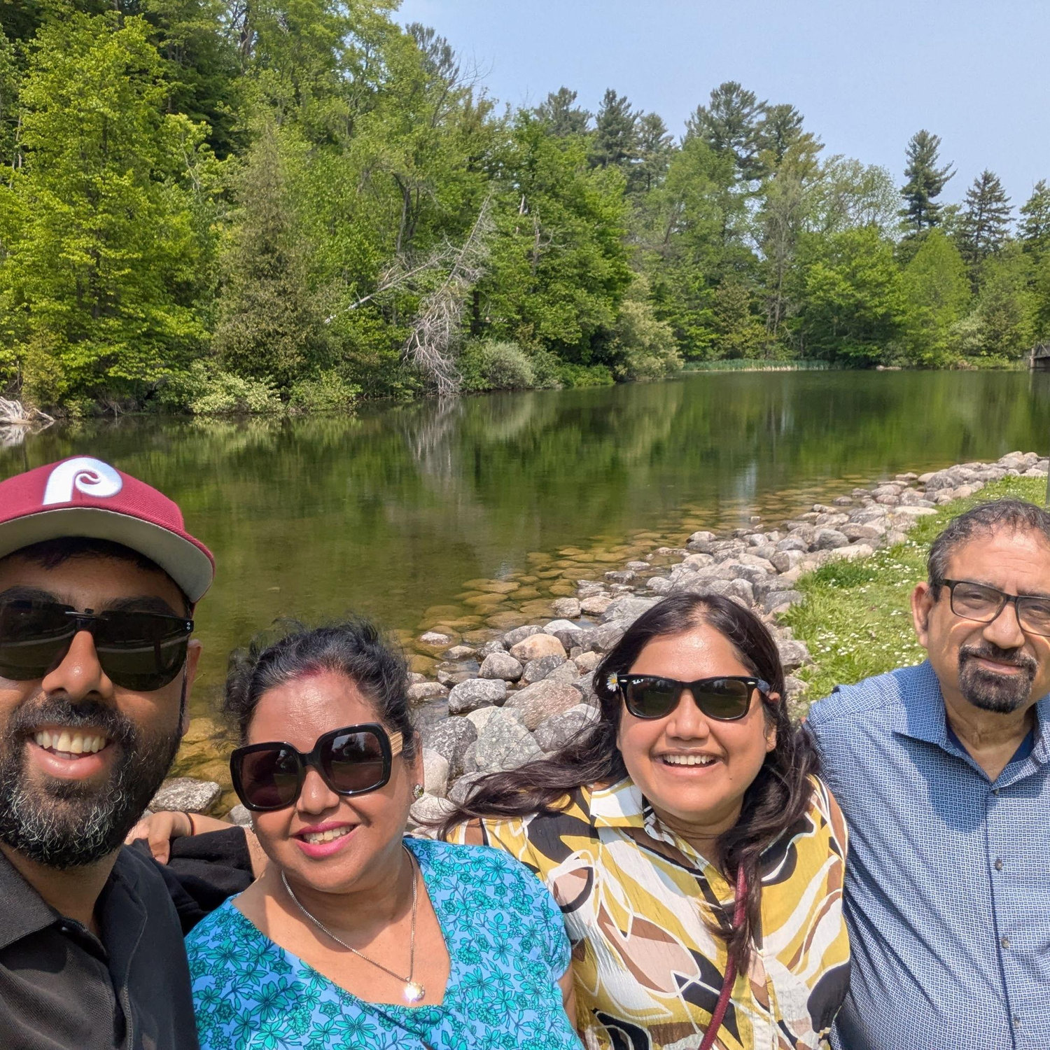 Visiting Harrison park with Ankita's family