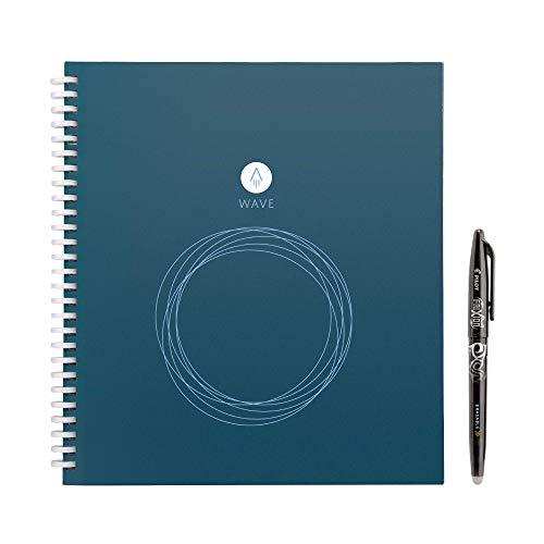 Rocketbook Wave Smart Notebook - Dotted Grid Eco-Friendly Notebook with 1 Pilot Frixion Pen Included - Standard Size (8.5" x 9.5")