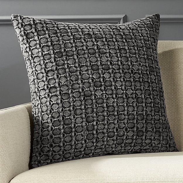 20" Black Stonewash Pillow | Set of 2