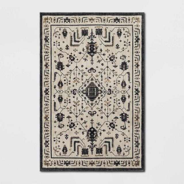 5'X7' Albion Persian Rug Cream/Black - Threshold™