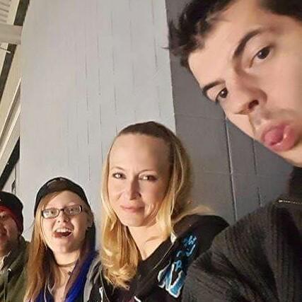 Enjoying a Bucks game
