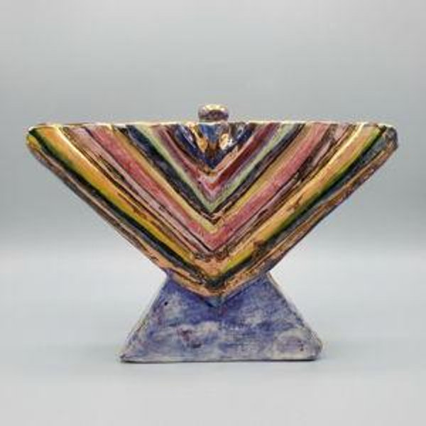 Handcrafted Ceramic Menorah from Jerusalem
