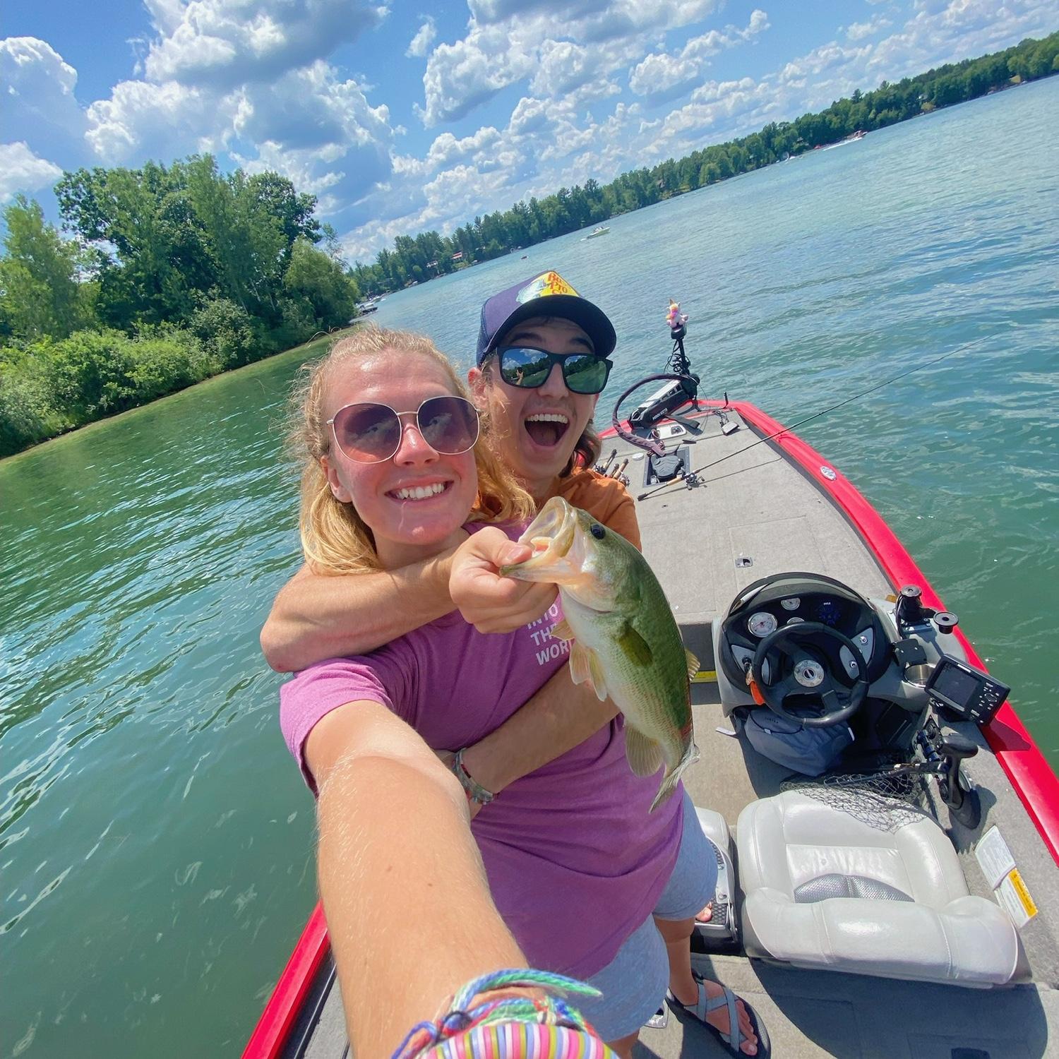 There is of course lots of days out on the boat, don't let Joel fool you though Michaela usually catches more fish than him ;)