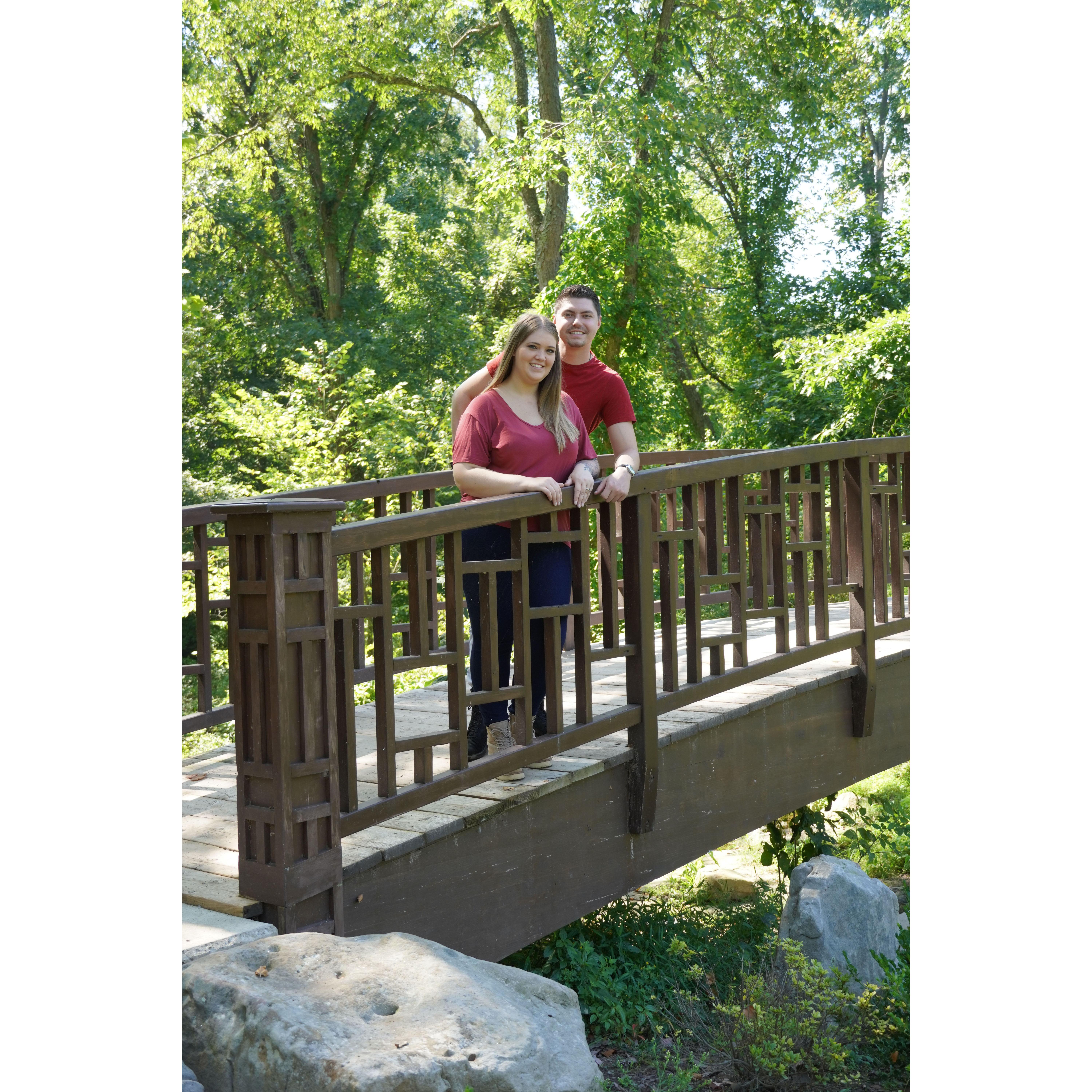 Engagement Photo at Botanical Gardens