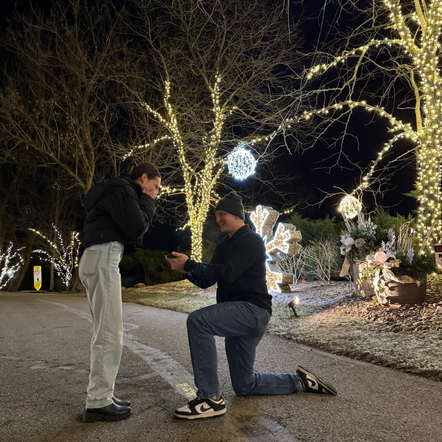 He asked, she said yes!