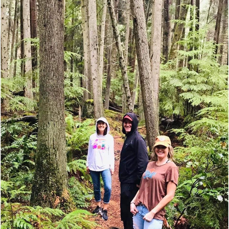 Hiking with Tev's mom in Washington!