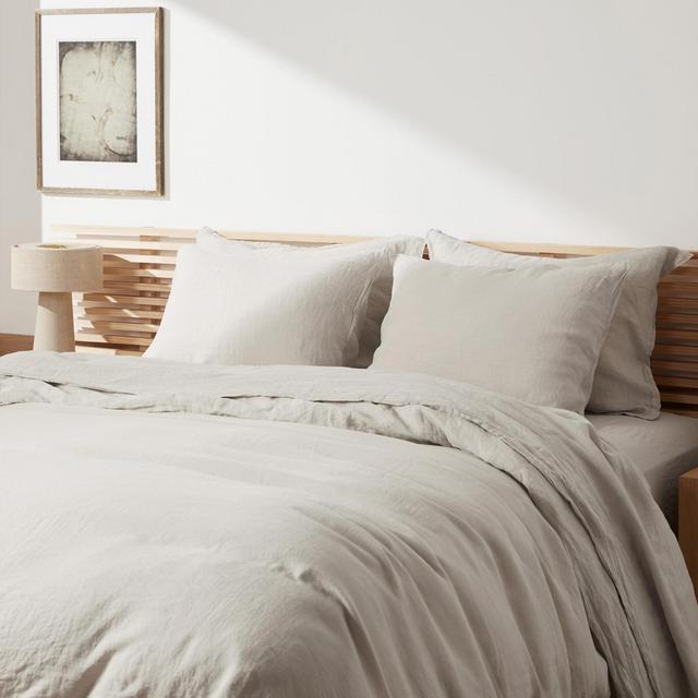 Parachute, Linen Duvet Cover, Bone, King/Cal King