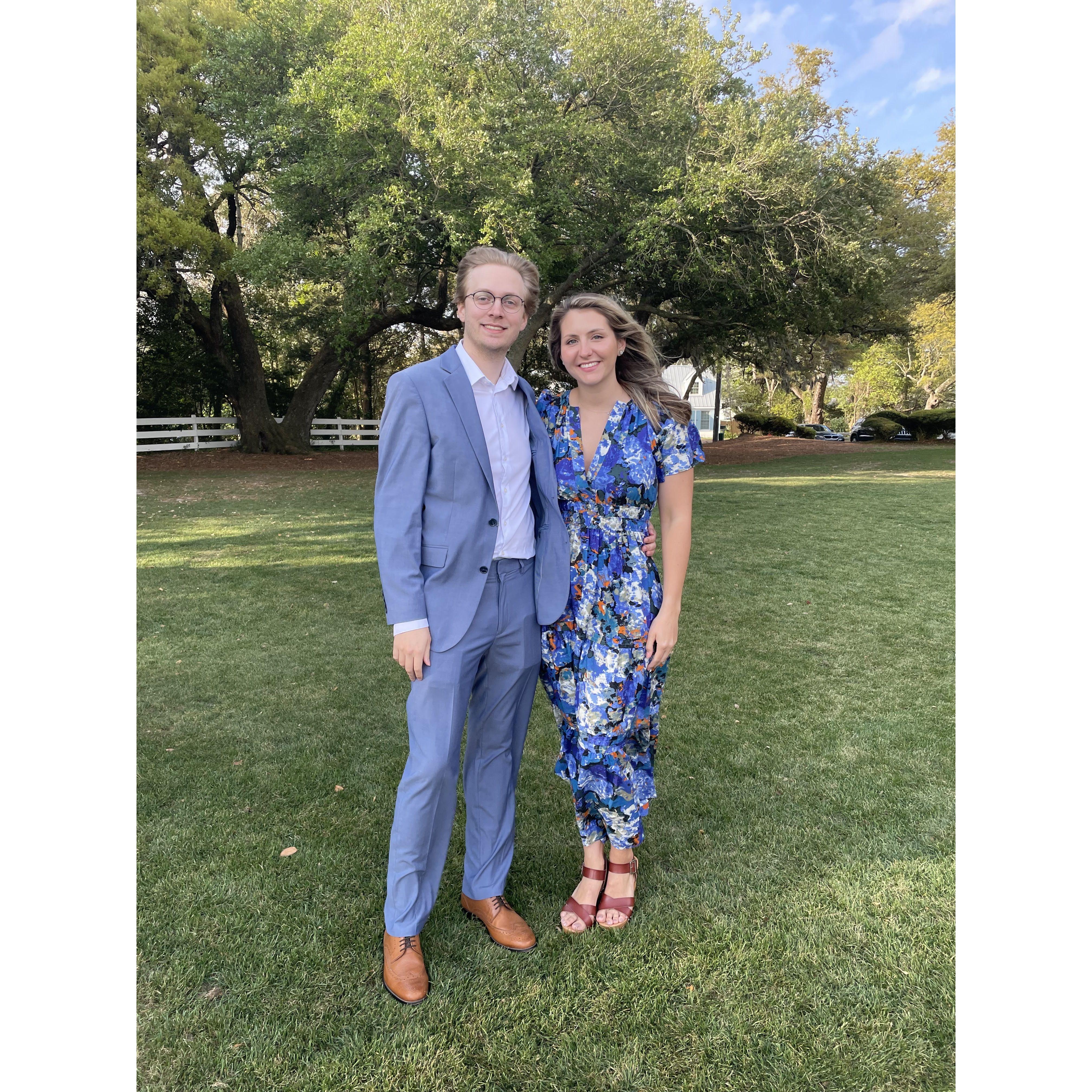 At a friend's wedding in Charleston