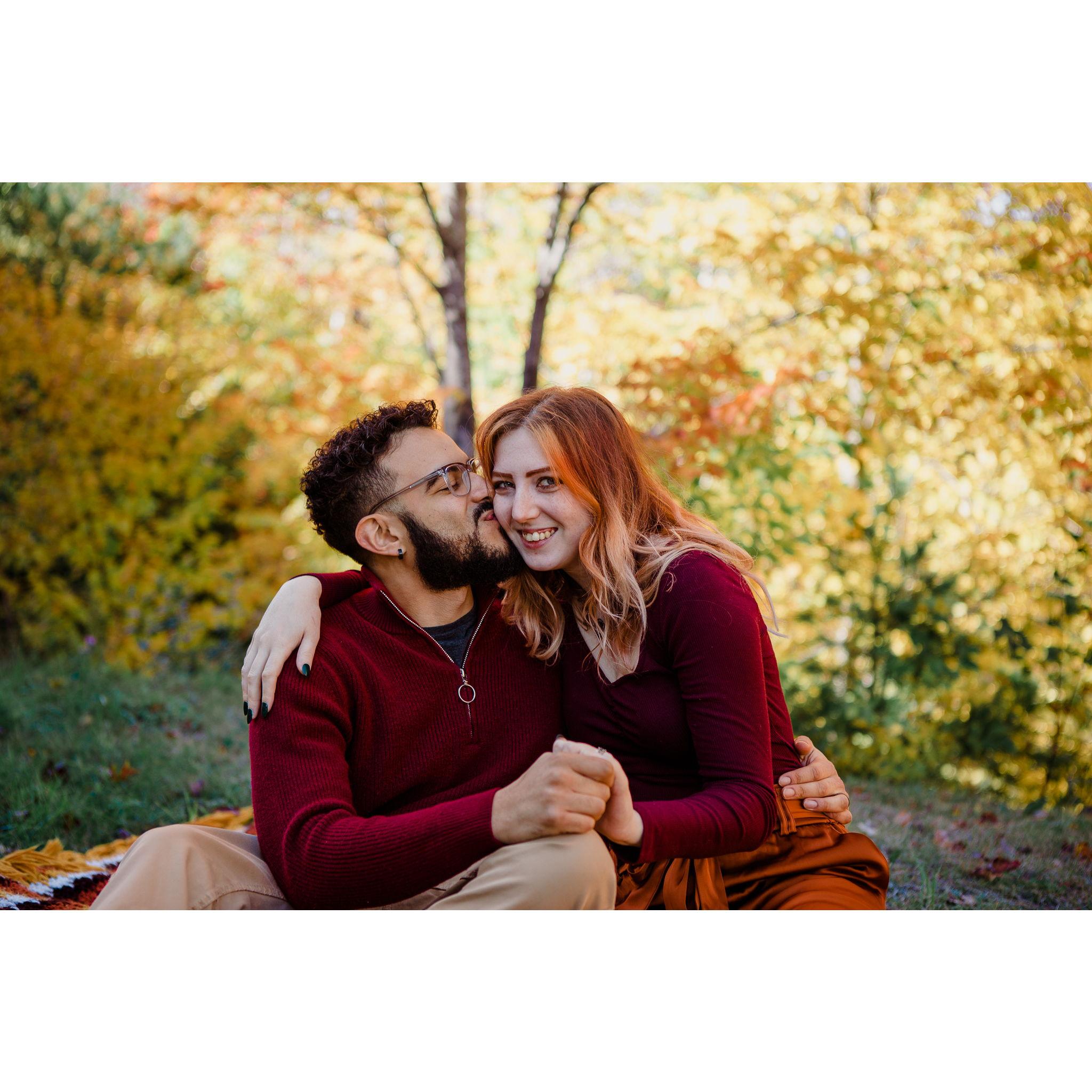 After a fun year with the squad, Justin and Bridget decided to find their own place.