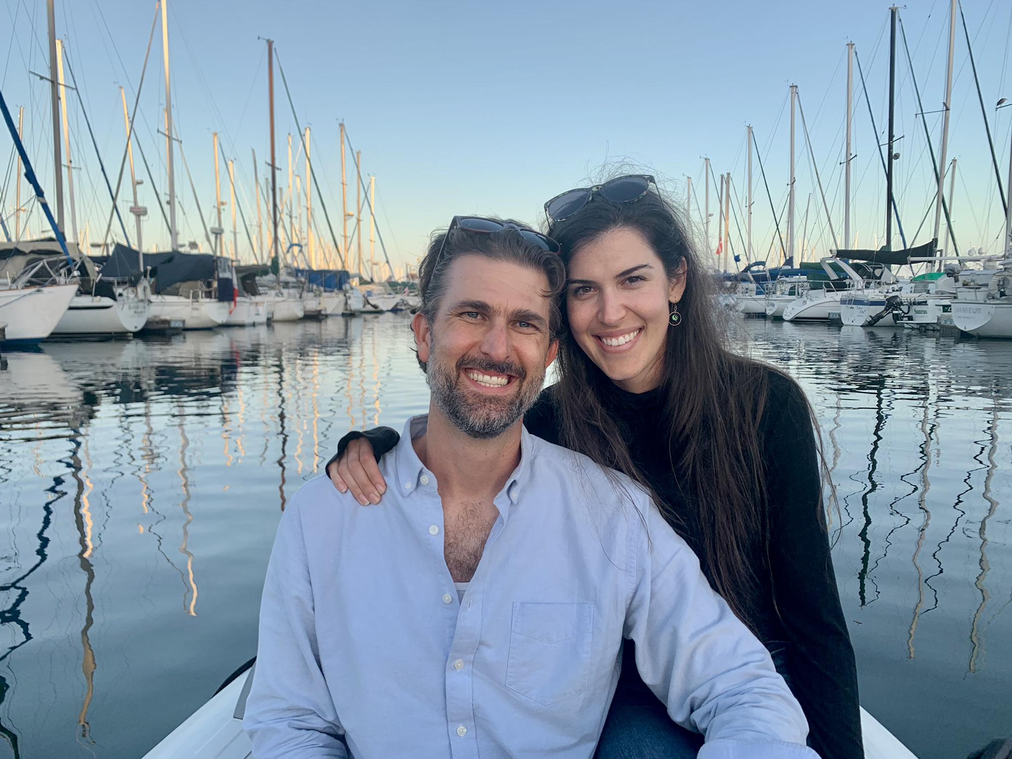 Cruising around the marina in Santa Barbara.