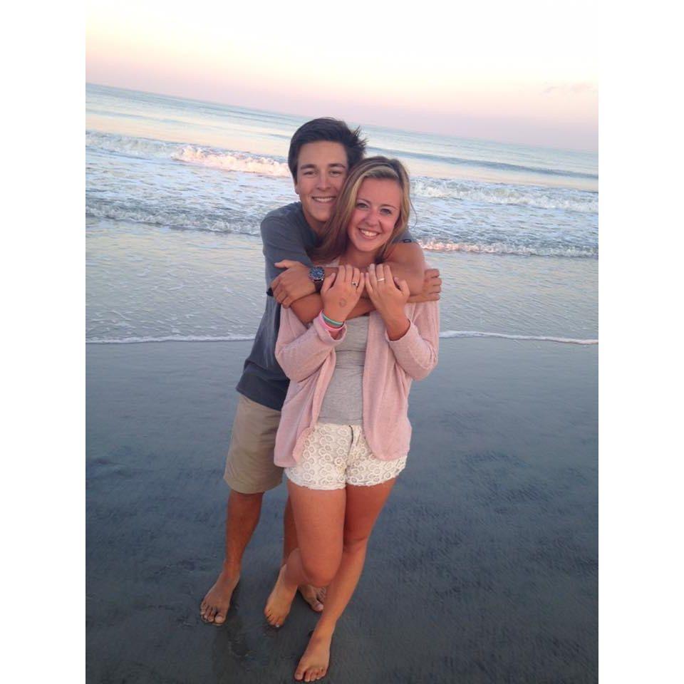 August (2015) Just after we "officially" started dating!