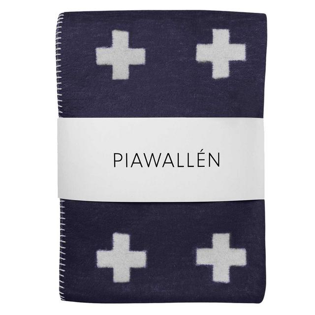 Pia Wallén Cross Plaid Throw Blanket