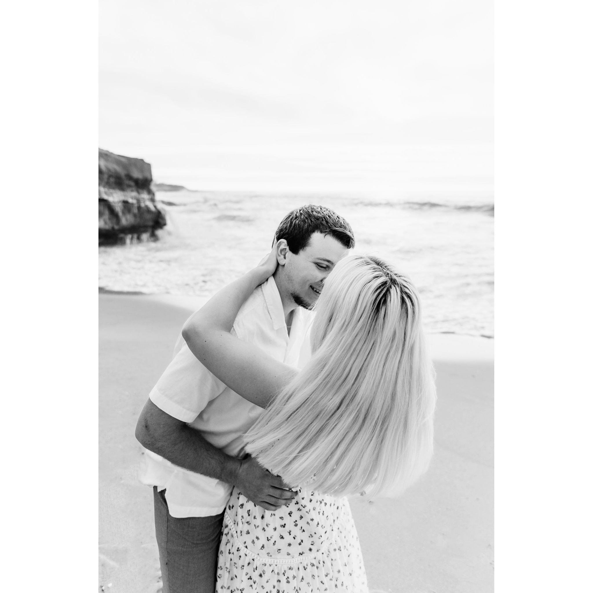 Photoshoot on the beach in La Jolla, California December 2022