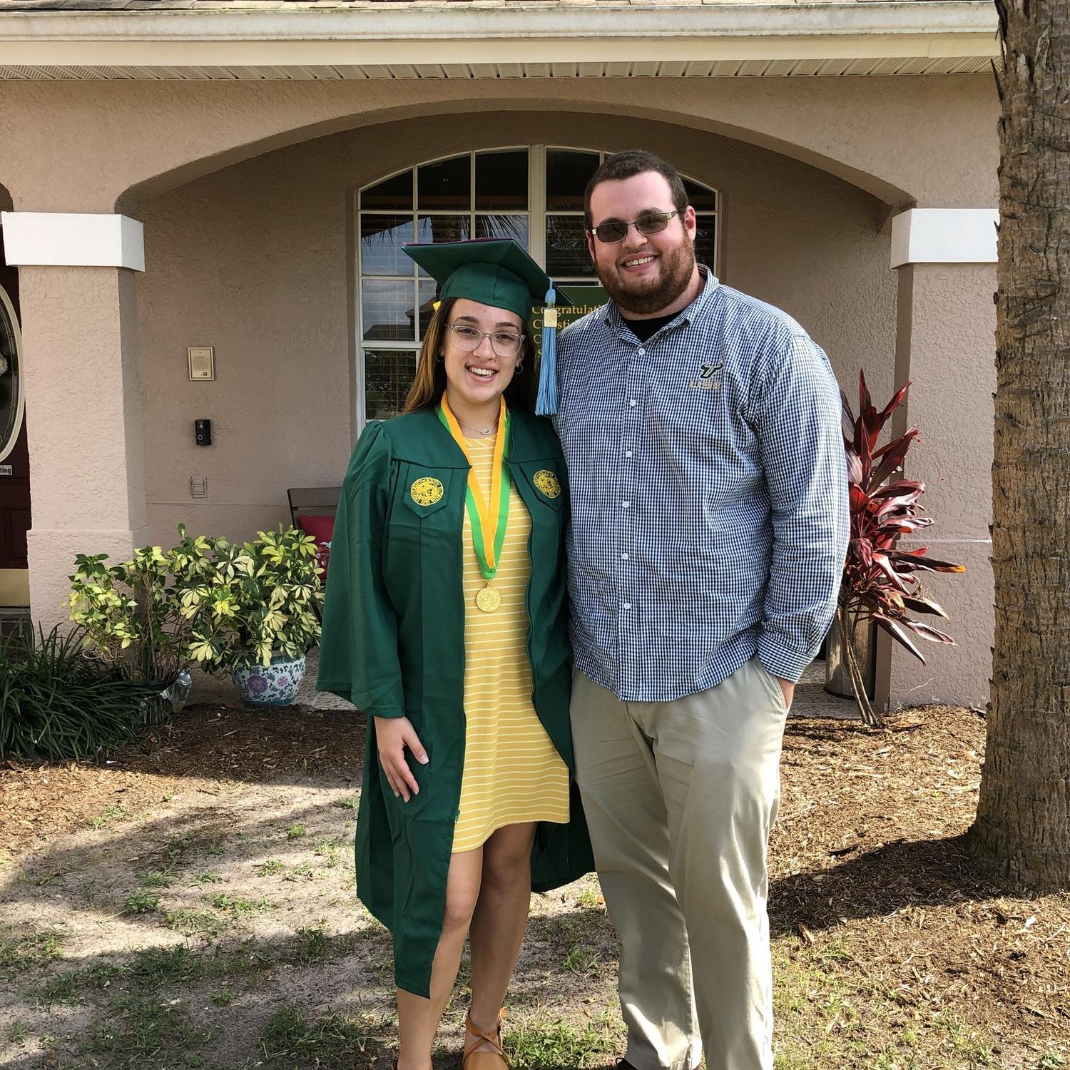 College living room graduation…