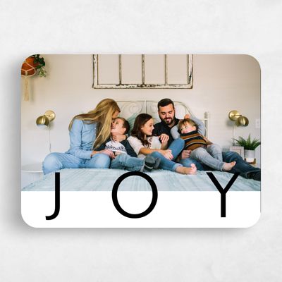 Black Rounded Holiday Card - Barry