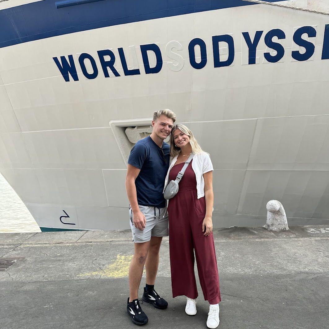 The "world odyssey." The ship that changed our lives.