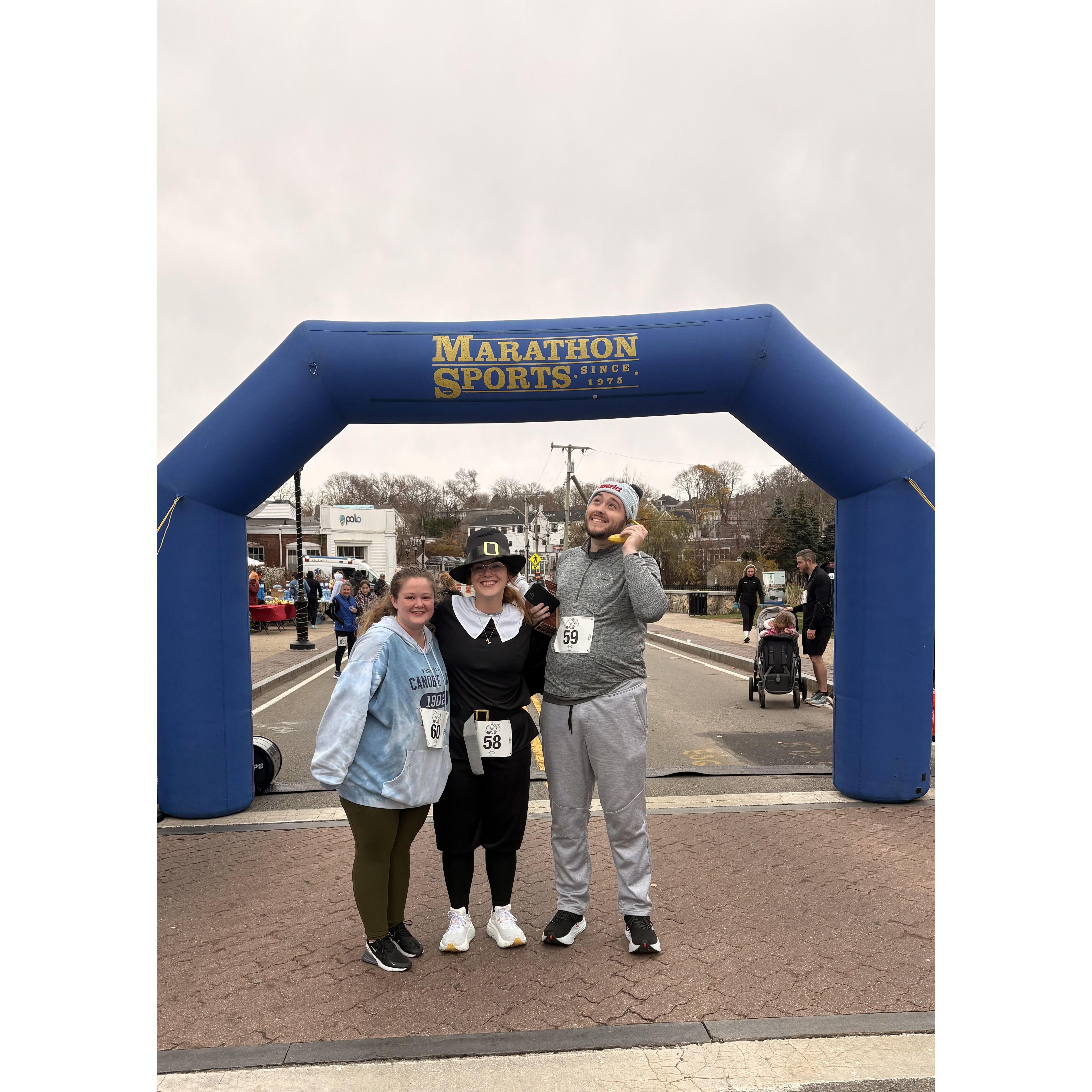 Thanksgiving 5k with Kara
