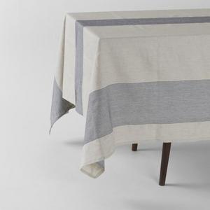 Charvet Editions Natural and Black Rivage Tablecloth