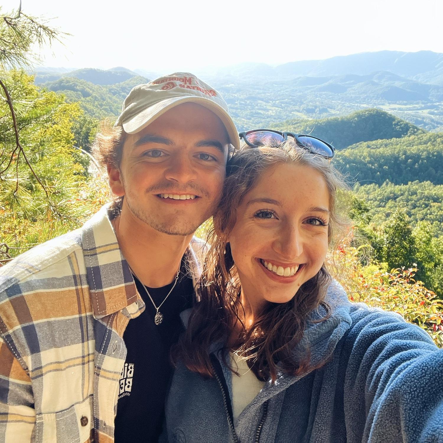 First time at the spot where we got engaged!