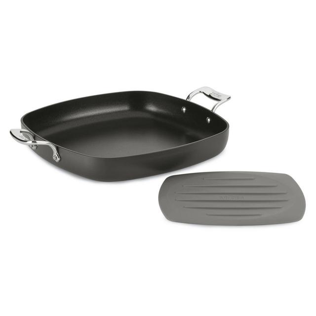 All-Clad Essentials Nonstick 13-Inch Hard-Anodized Square Pan with Trivet