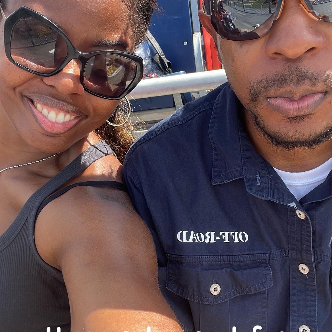 First time for both of us at Talladega Speedway.