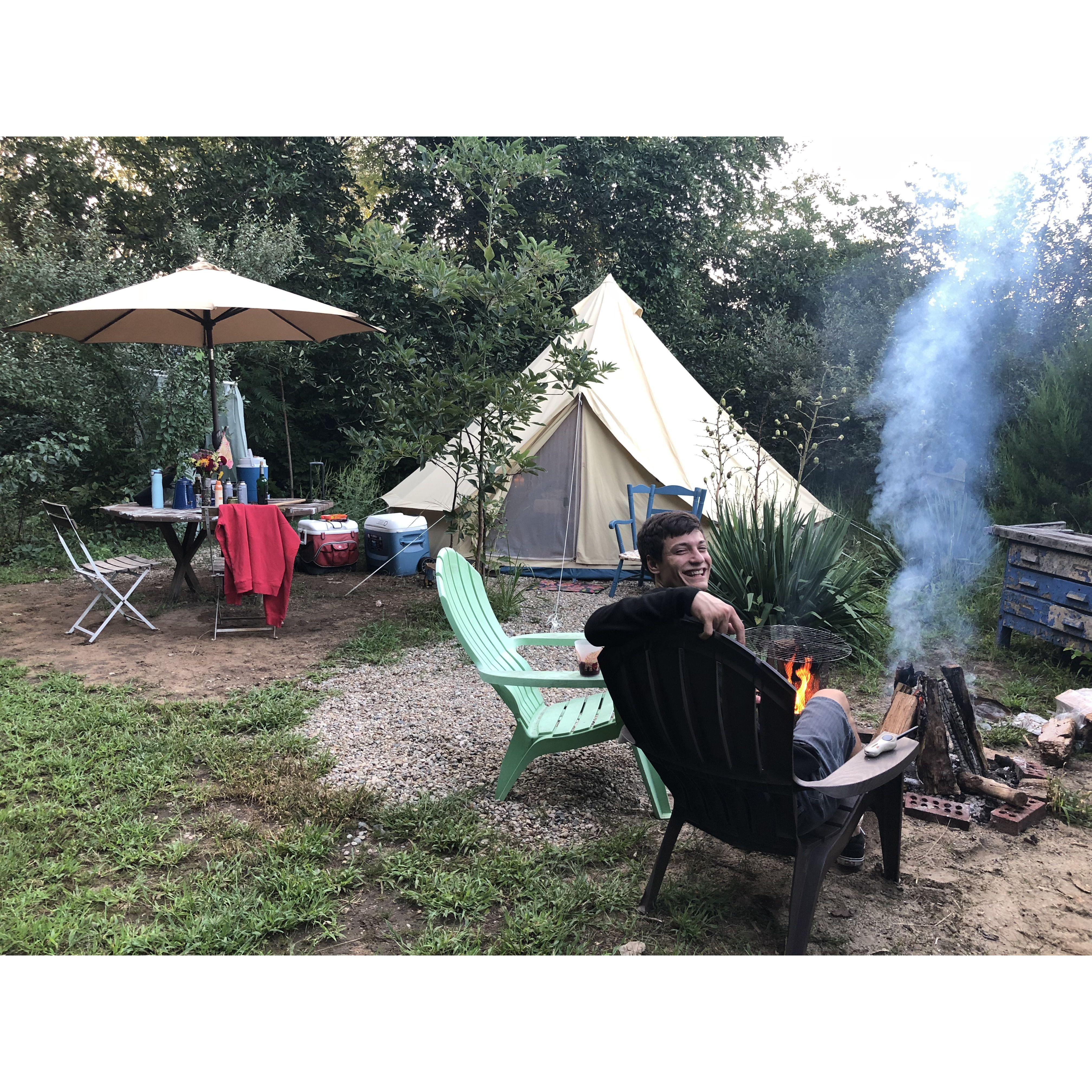 August 2018 - "Glamping" in Sawyer