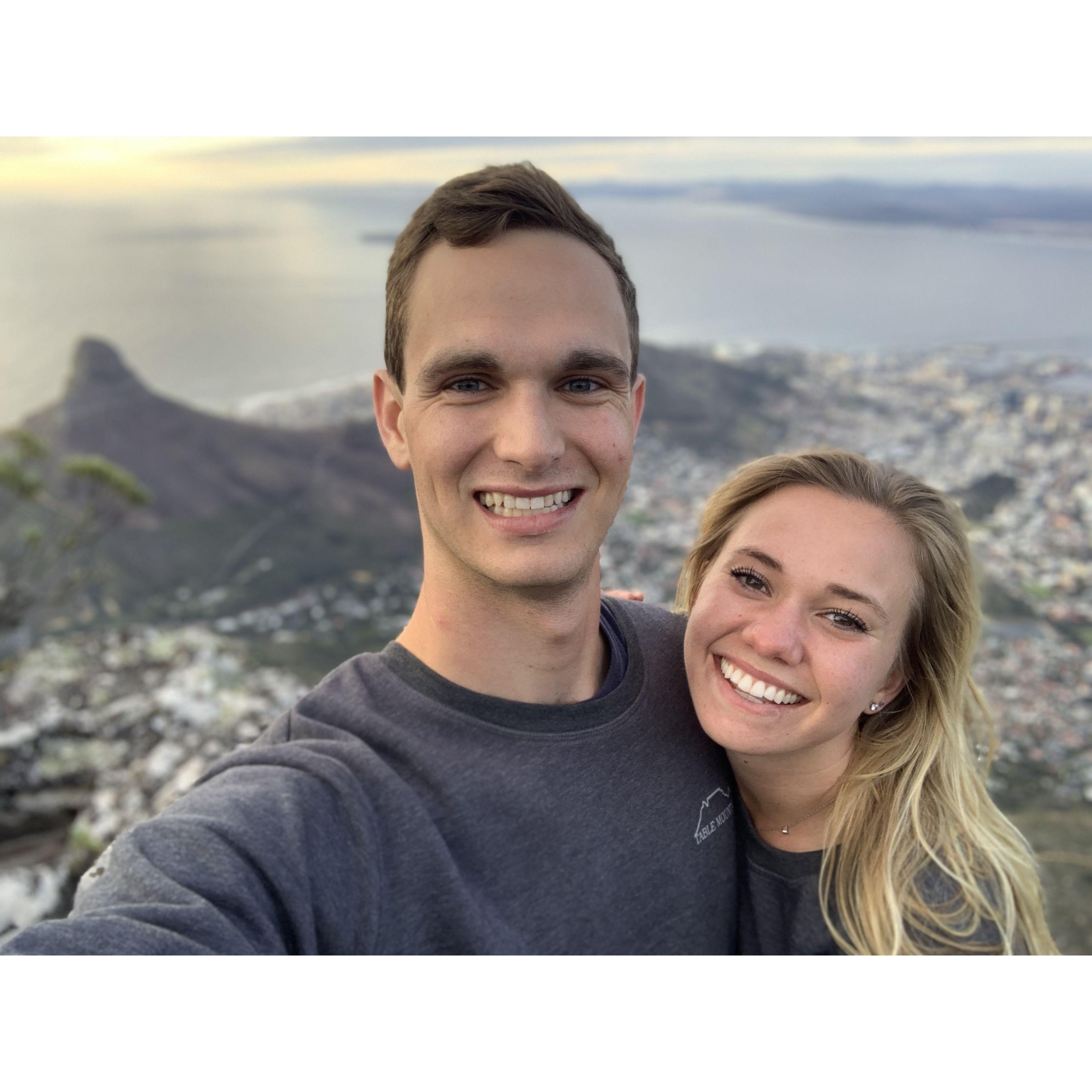 And also took a selfie with Blouberg in the background from the top of Tabletop mountain.
