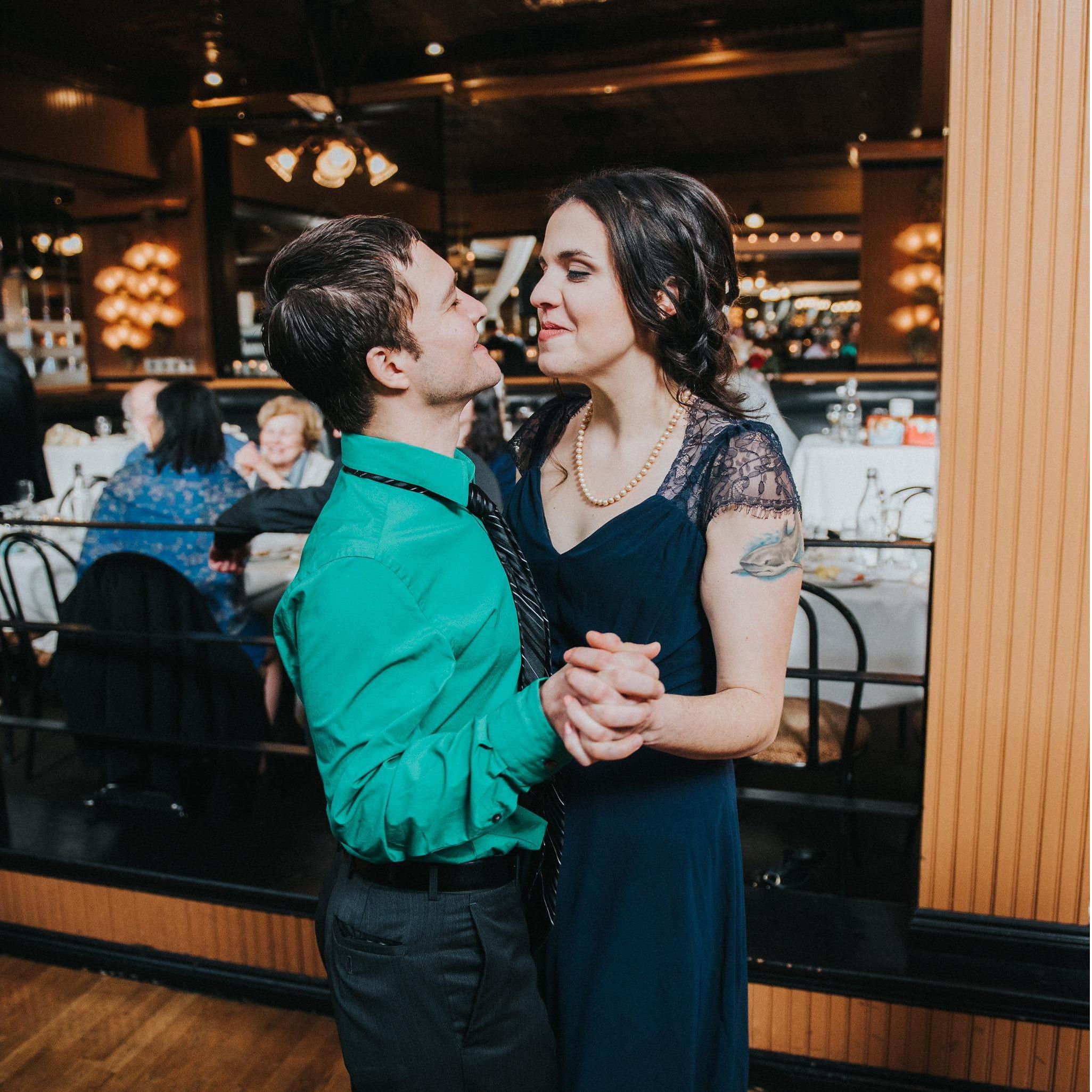 Dancing at Sophie and Pedro's wedding.