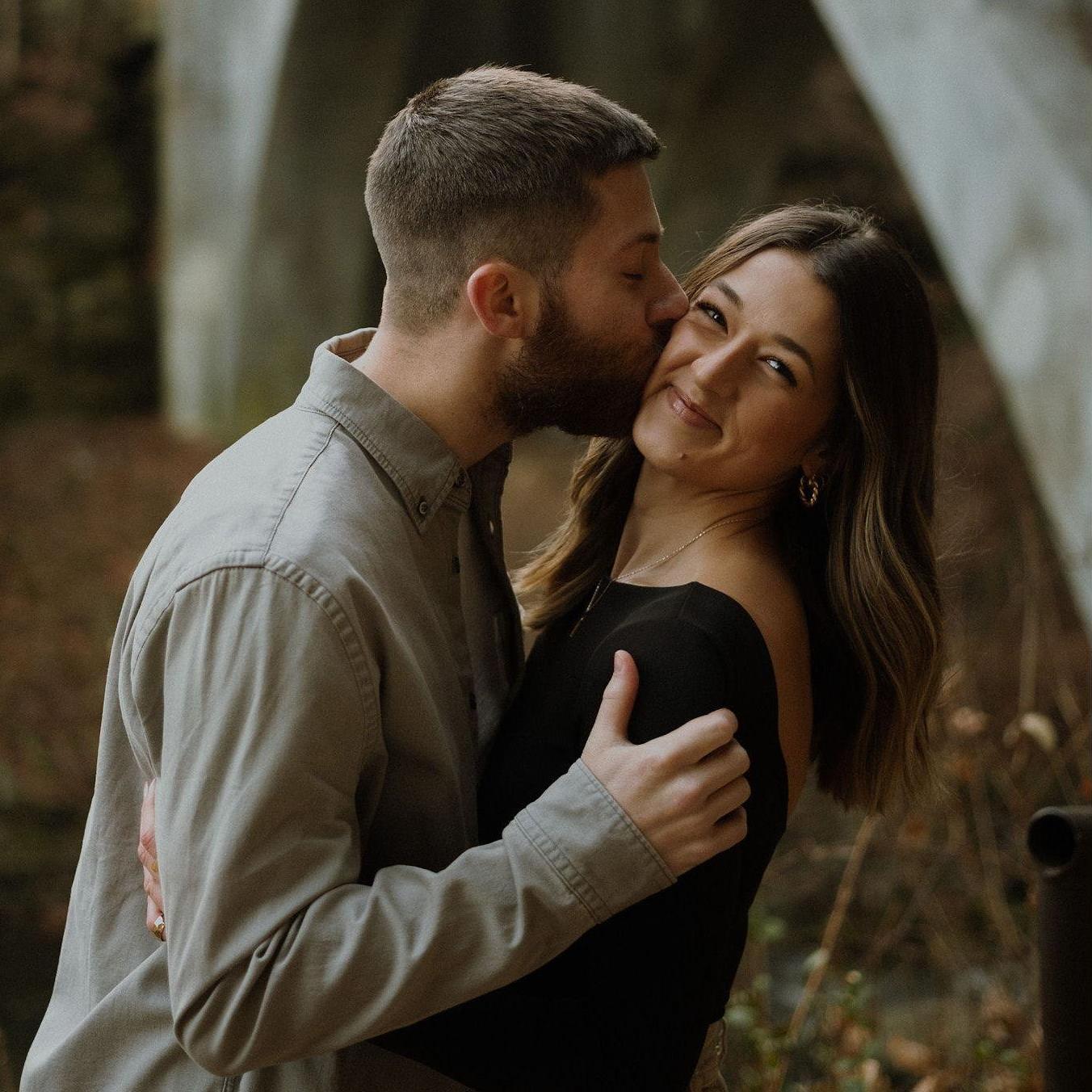 Abbey thought the ring was coming during this photoshoot for their anniversary!