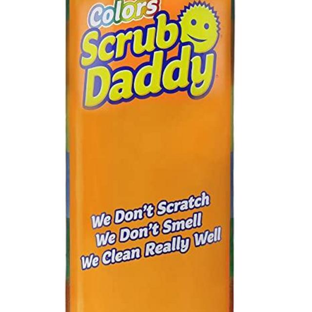 Scrub Daddy Colors - Color Code Cleaning, FlexTexture, Soft in Warm Water, Firm in Cold, Deep Cleaning, Dishwasher Safe, Multi-use, Scratch Free, Odor Resistant, Functional, Ergonomic, (8 ct)