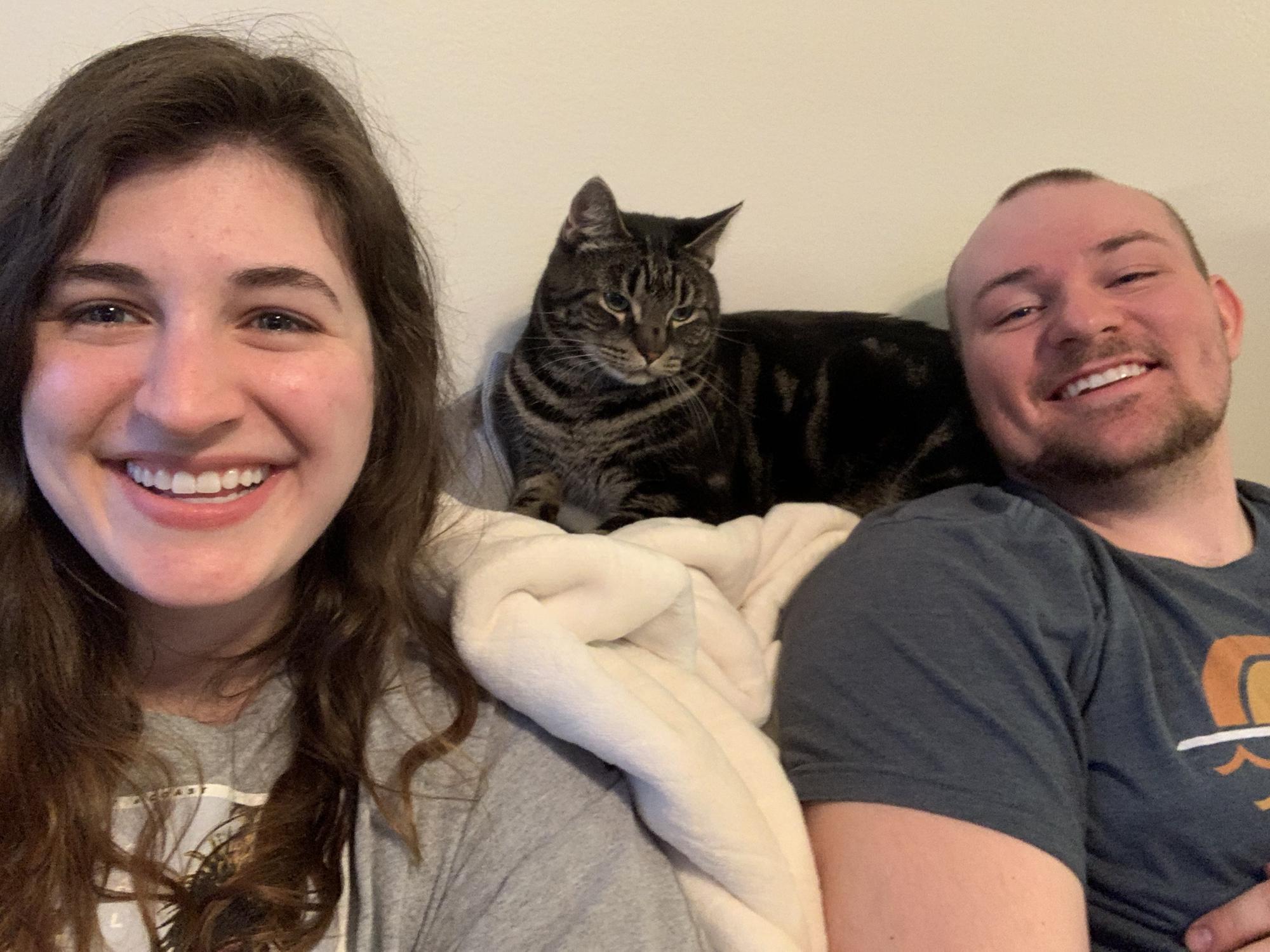 Family photo! Sam took on Nugget as his own