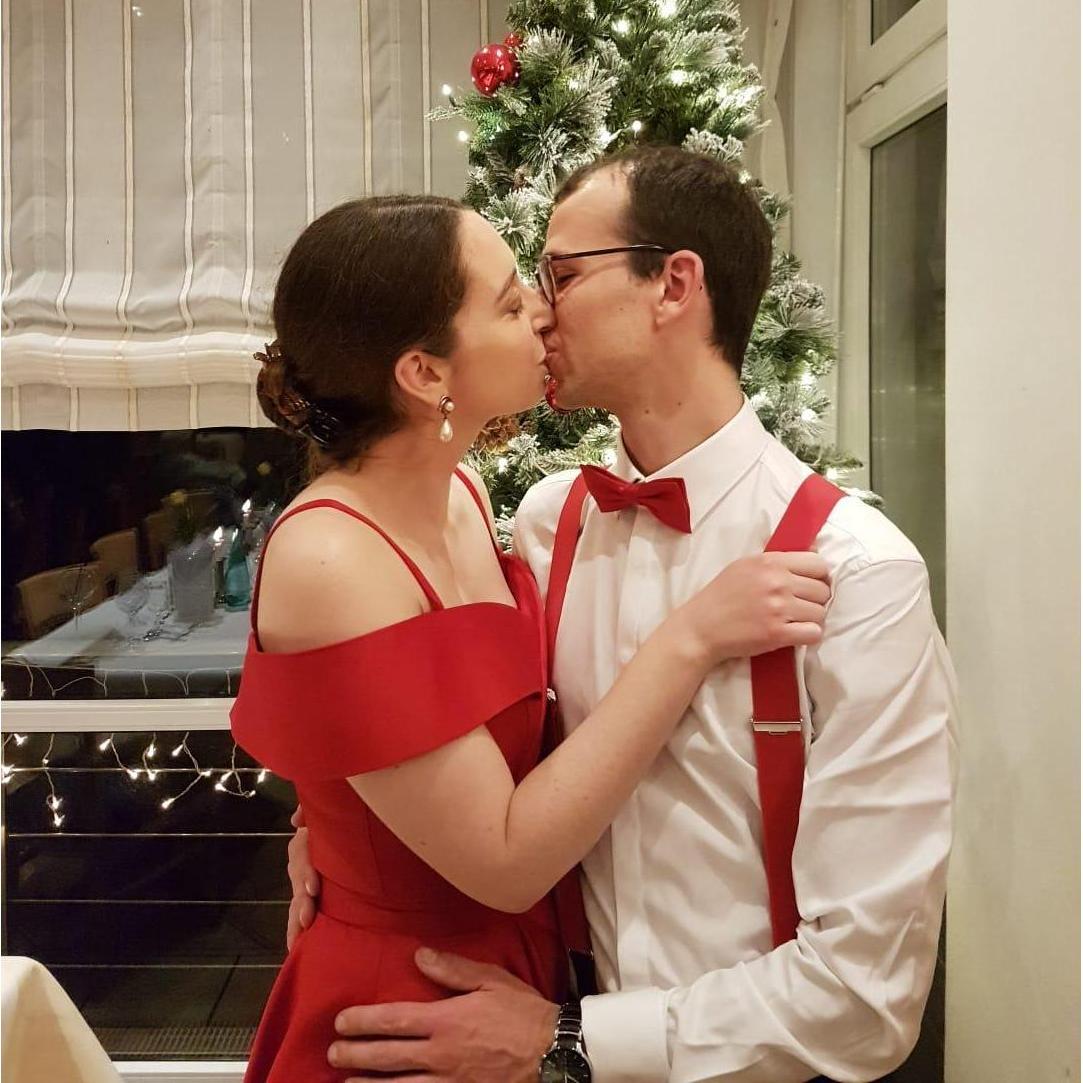 At our christmastime legal wedding in Wetzlar