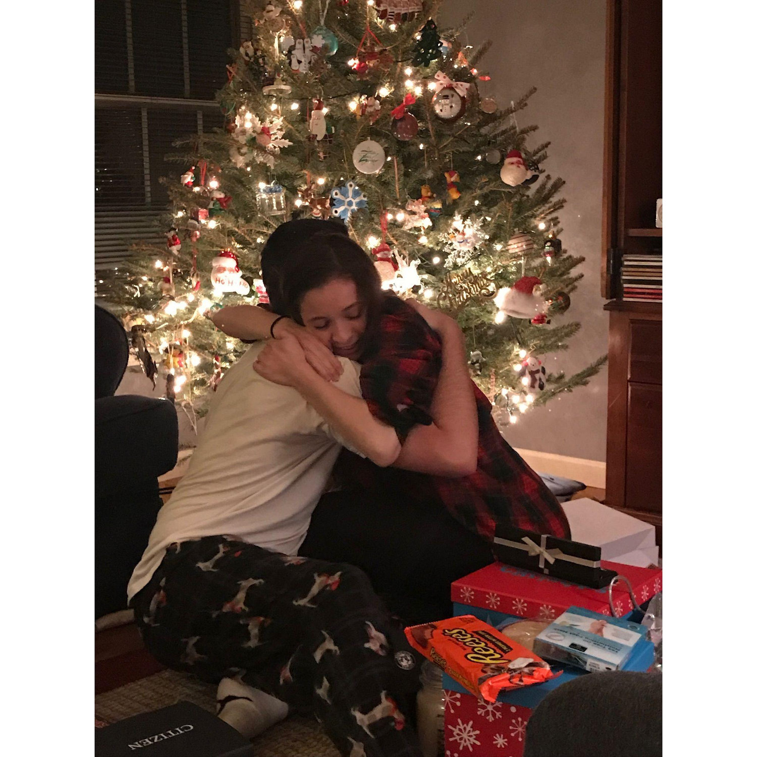 Our first Christmas together in 2018.