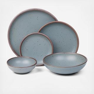 Shallow 5-Piece Dinnerware Set, Service for 1