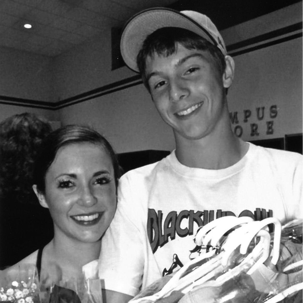 This was after Erin's dance recital senior year. Jake sat through all the other dances to see hers but luckily she was in nine of them! Erin danced for twelve years and definitely miss it!