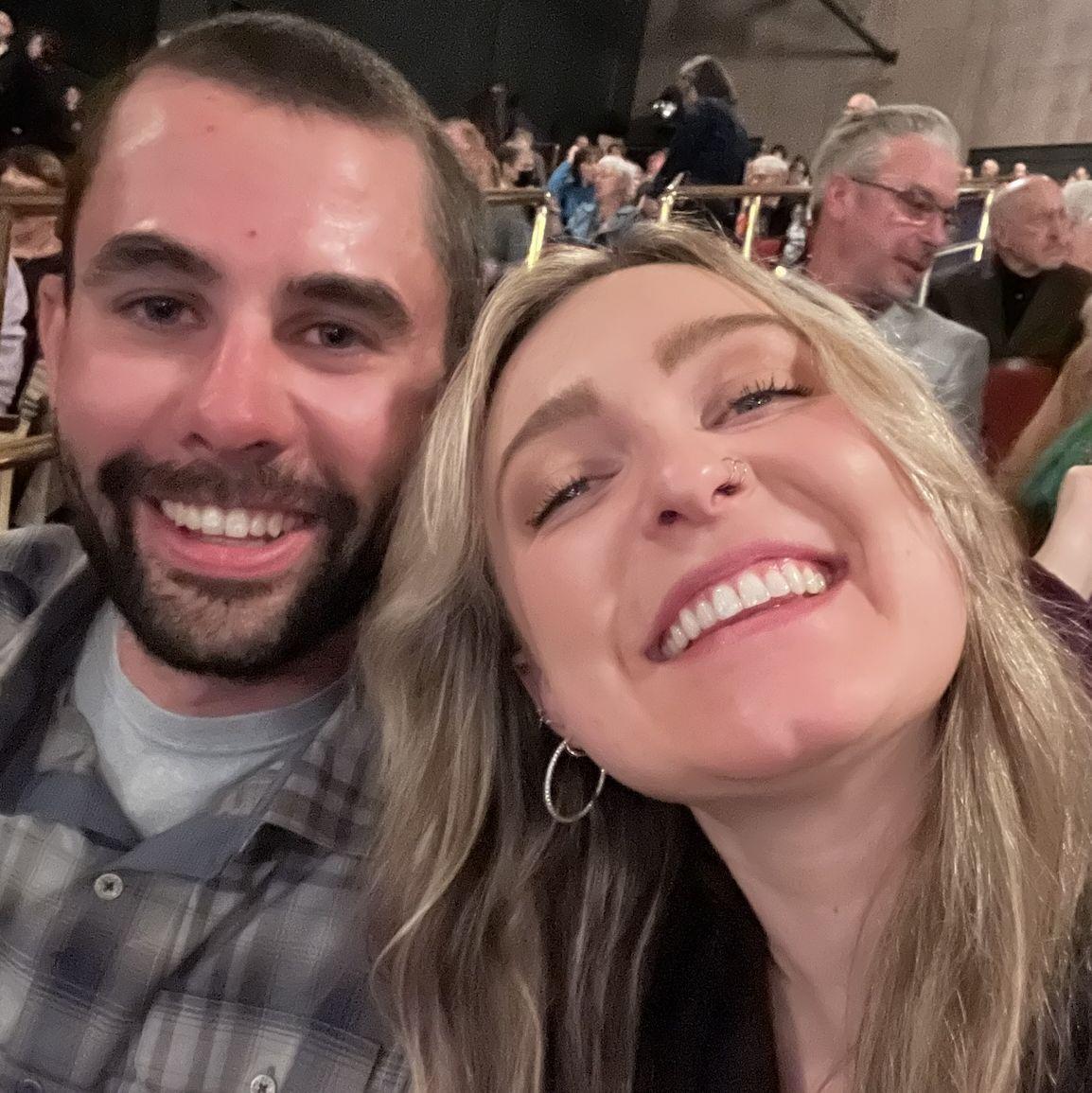 Sam comes to Makenna's many concerts and doesn't even complain! ;)