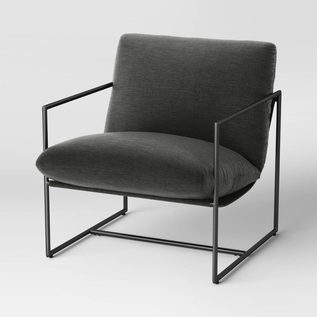 Metal Framed Sling Chair Dark Gray - Room Essentials™