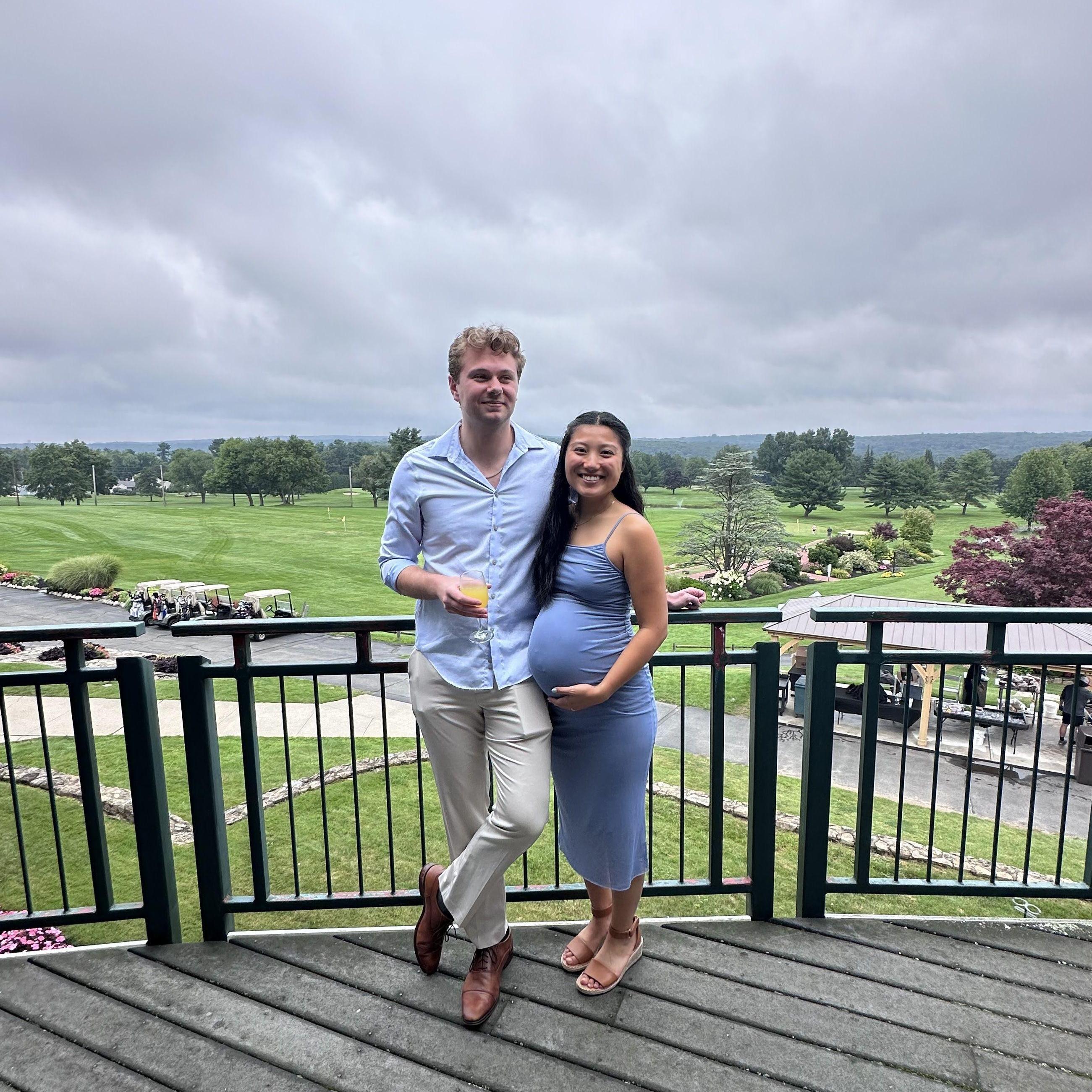 At the baby shower