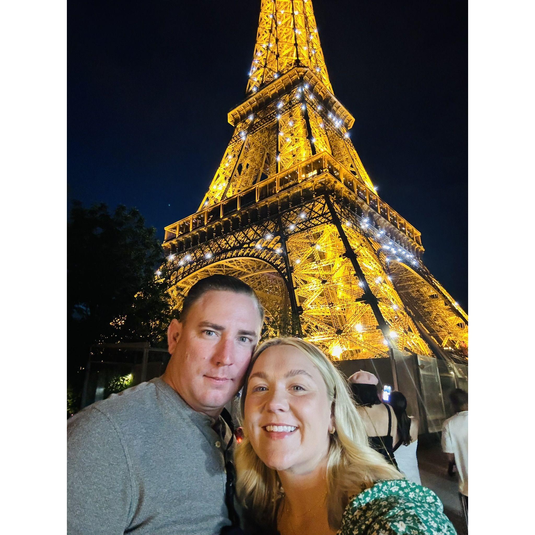Paris, France - the night before we got engaged, June 2024