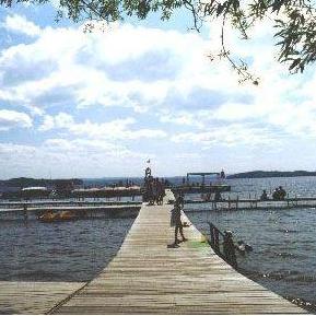 The waterfront walkway