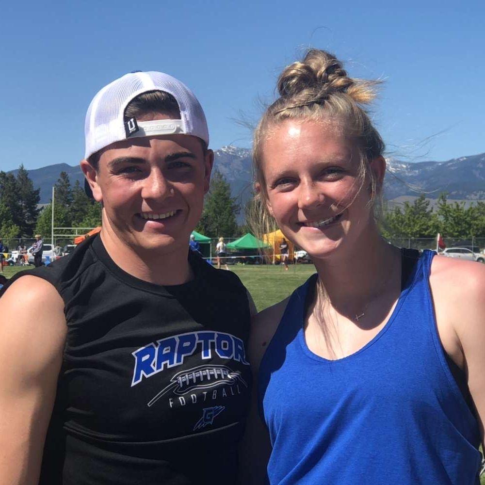 Makyah drove to Missoula to watch Noah at state track.