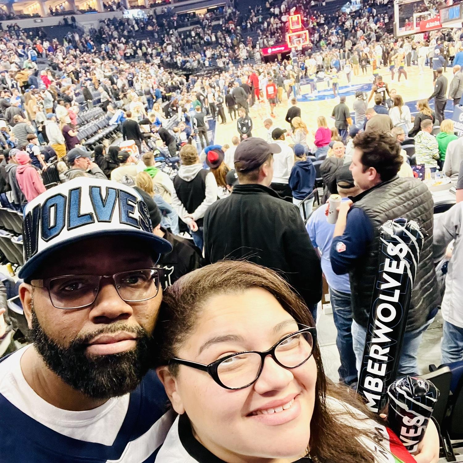 We stay going to Timberwolves games!