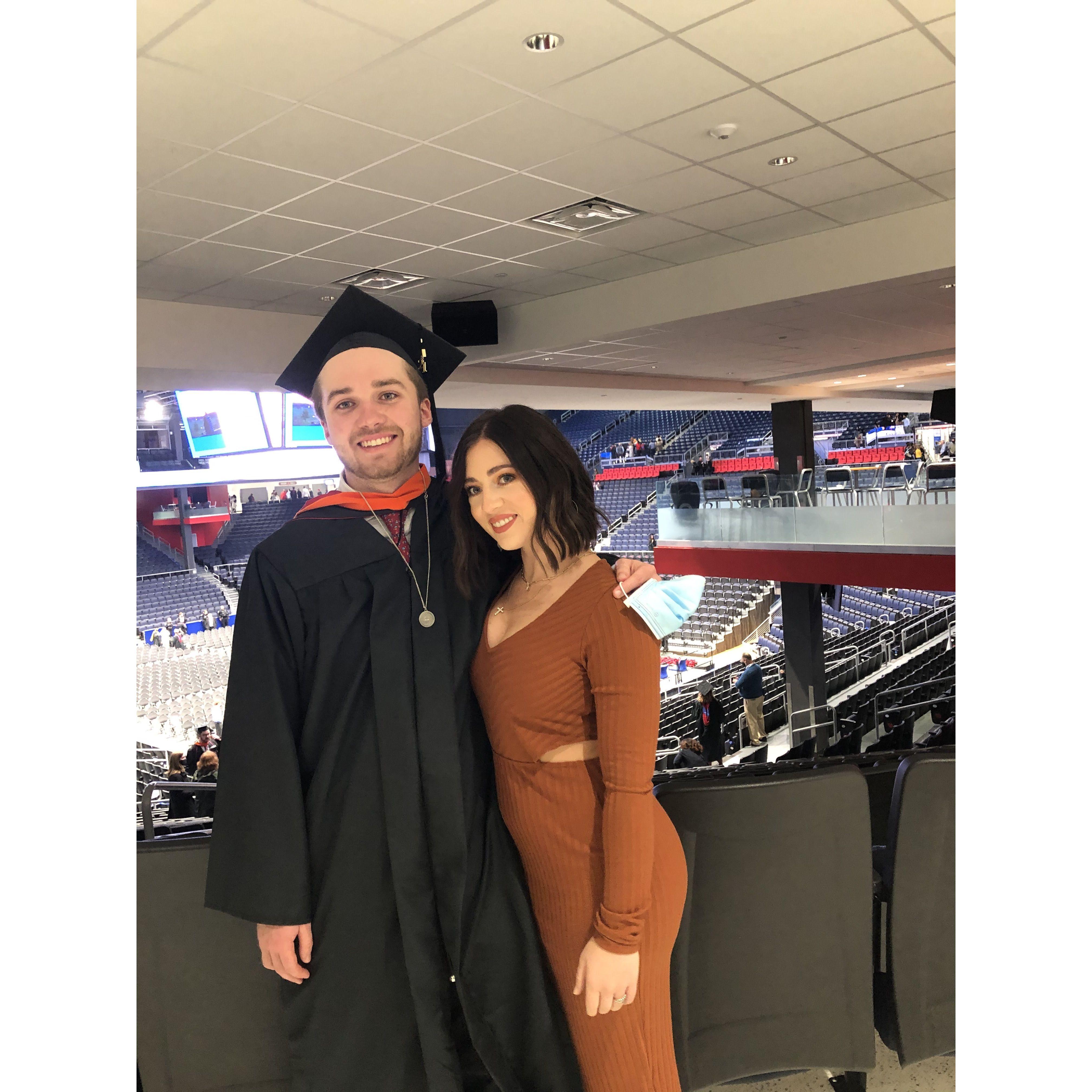 Nick's college graduation 2021
