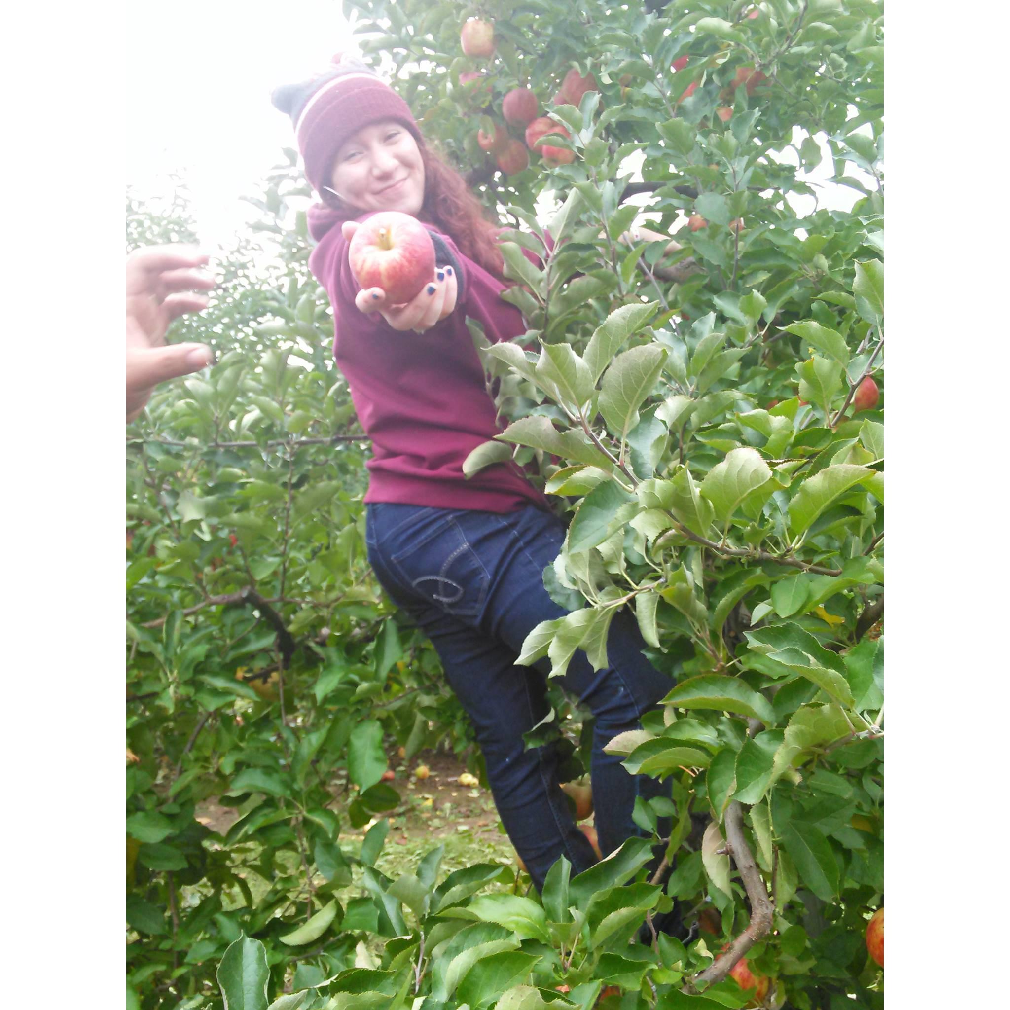 Who knew that only days after taking this picture I'd find my soulmate! AND he only lived right down the road from Klackle Orchards. . . a place I had been going to since I was little.