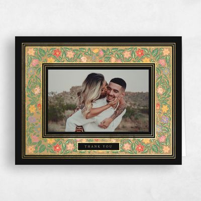 Black Wedding Thank You - Eudora Photo Foil