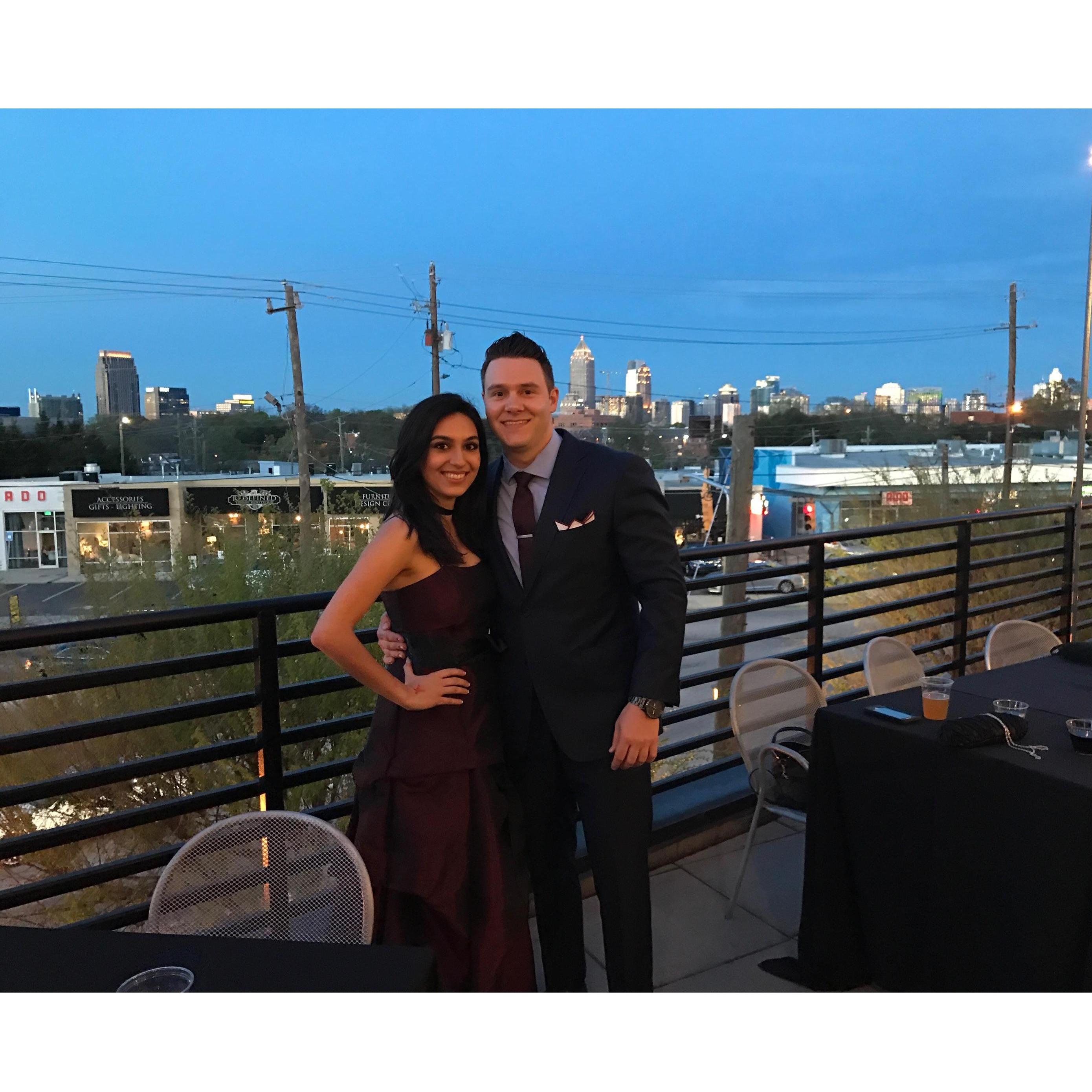 Second year of law school: Tania and Wes FINALLY were each other's date to Barrister's Ball.
