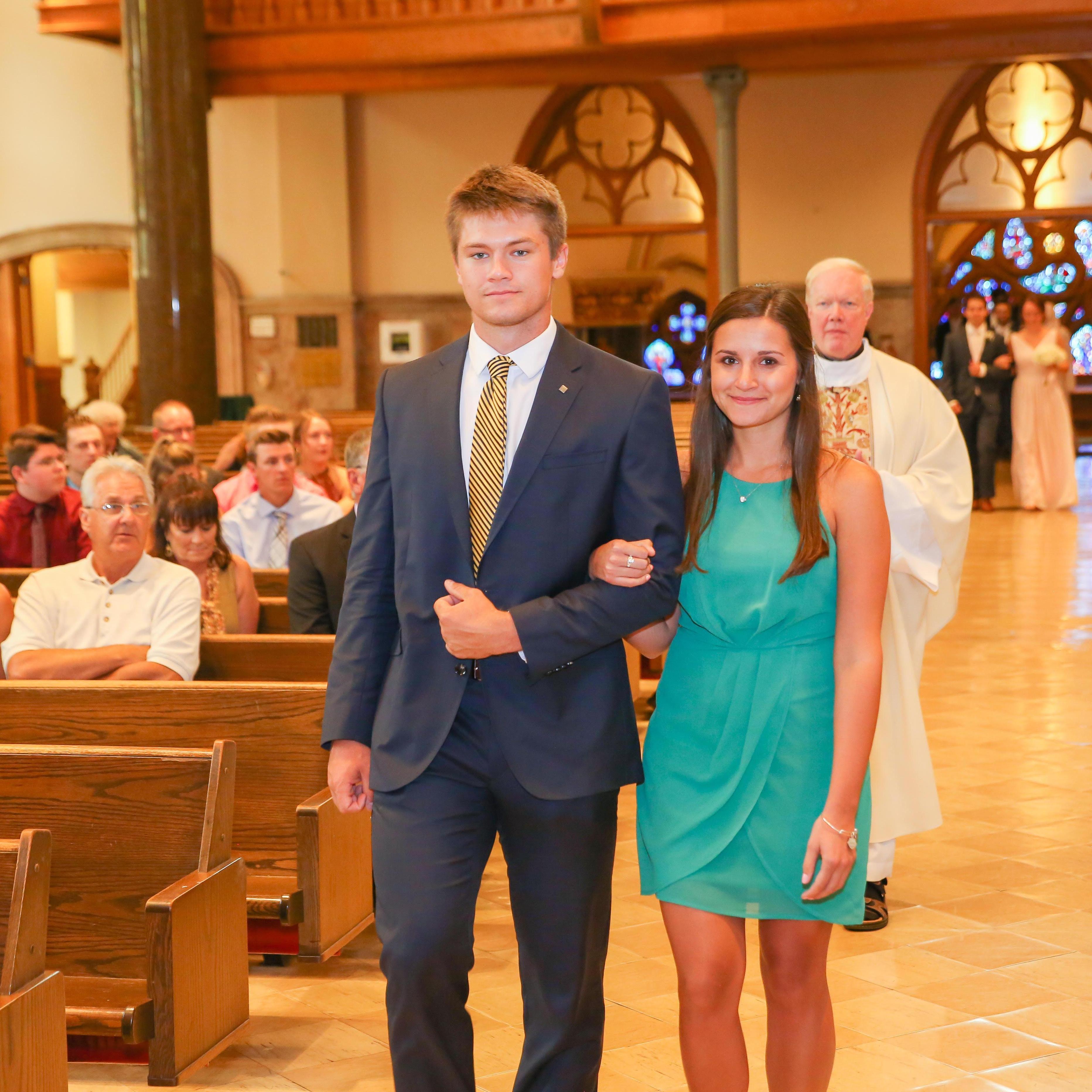 Alex & Maddie - readers at Jenna & Mike Nordness's wedding