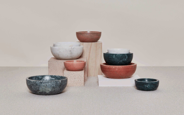 LARGE GREEN MARBLE BOWL