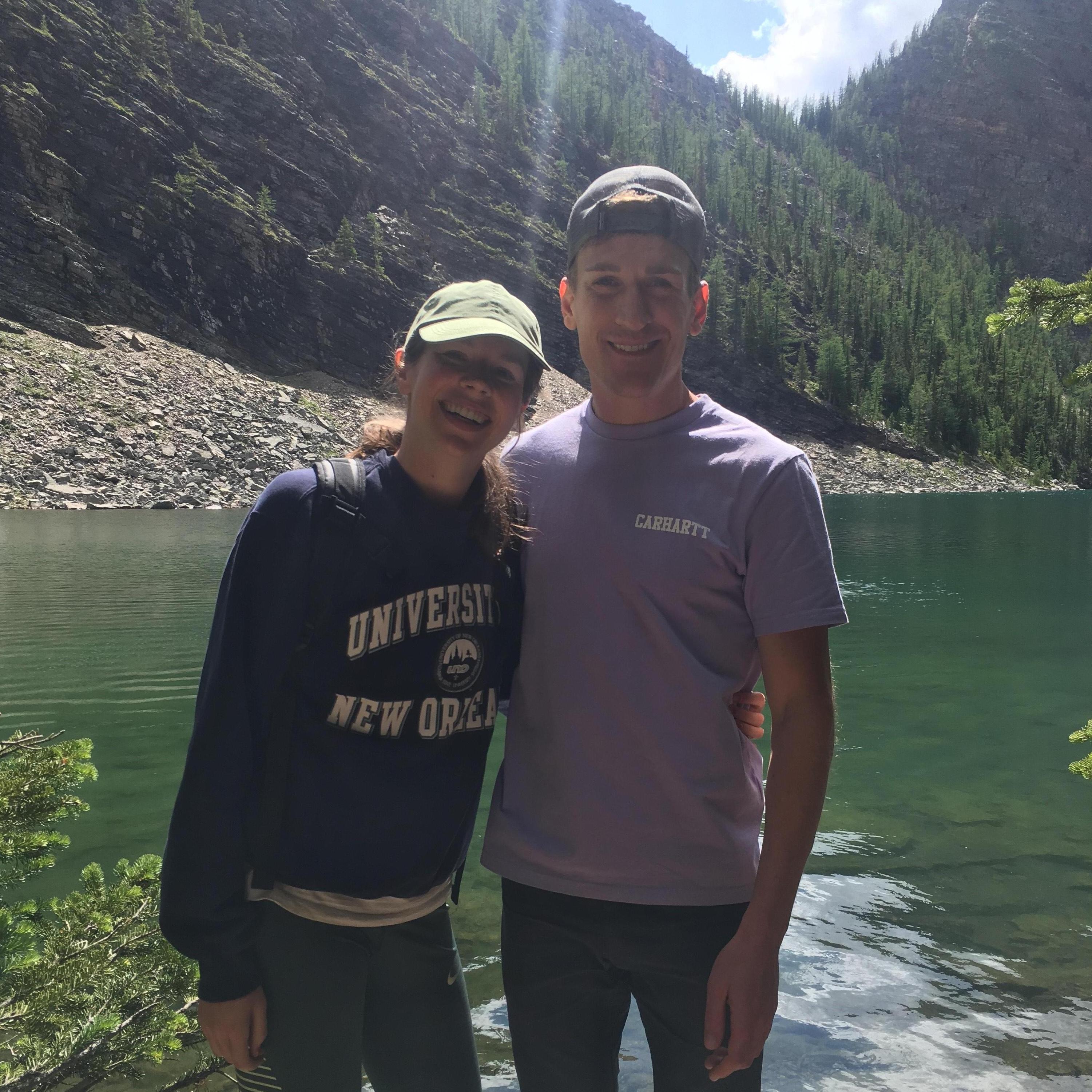 Lake Louise in Banff. Met up with family to celebrate the engagement.