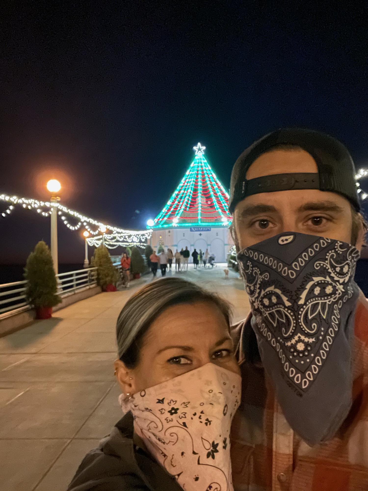 Manhattan Beach Pier, Christmas 2020